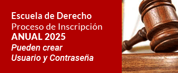 Escuela de Derecho - ANUAL 2025 - Pueden crear usuario y contraseña