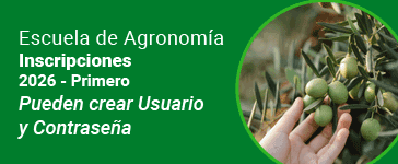 Escuela de Agronomía - Inscripciones 2026 - primero, pueden crear usuario y contraseña